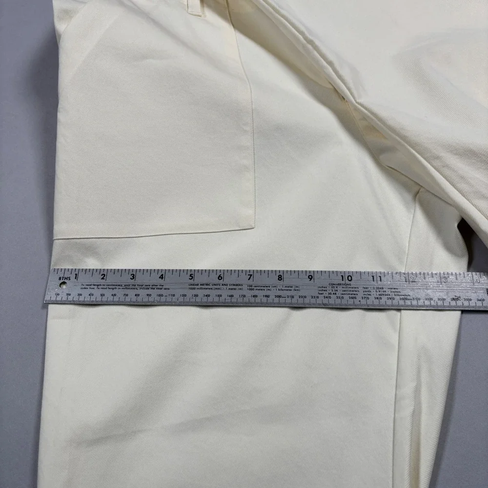 Adidas Go-To Prog‎ Pant Mens 36x32 Ivory Loose Fit Straight Leg Golf IQ2966 NWT